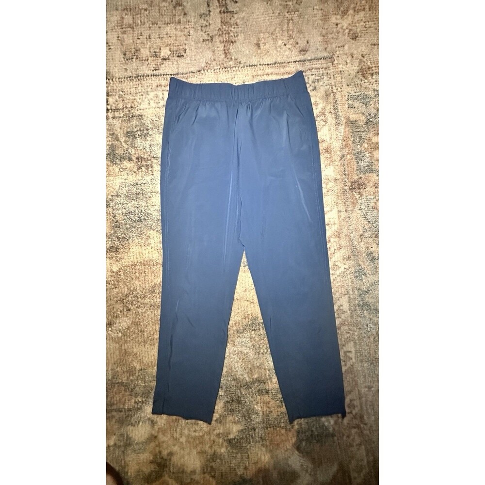 Eddie Bauer Travex Departure Ankle Pants Dusty Indigo Blue Gorpcore Travel EUC